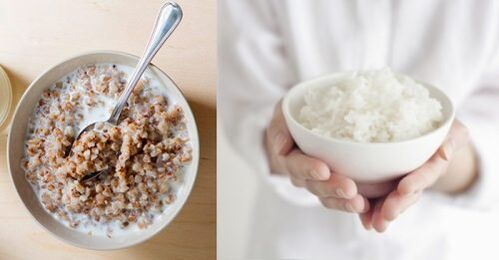 Gachas de arroz con trigo sarraceno para saír da dieta ceto