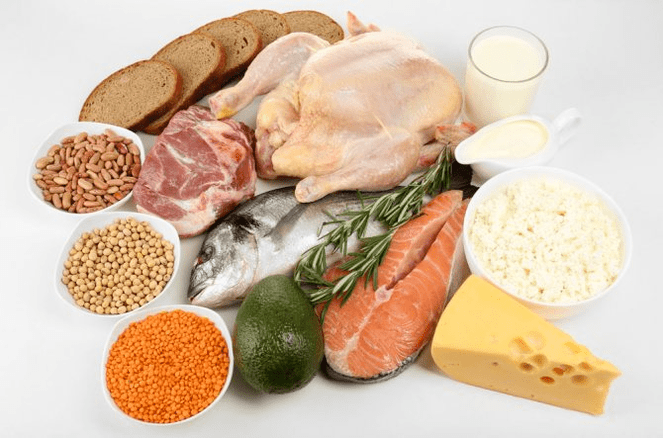 Alimentos para a dieta proteica de 7 días